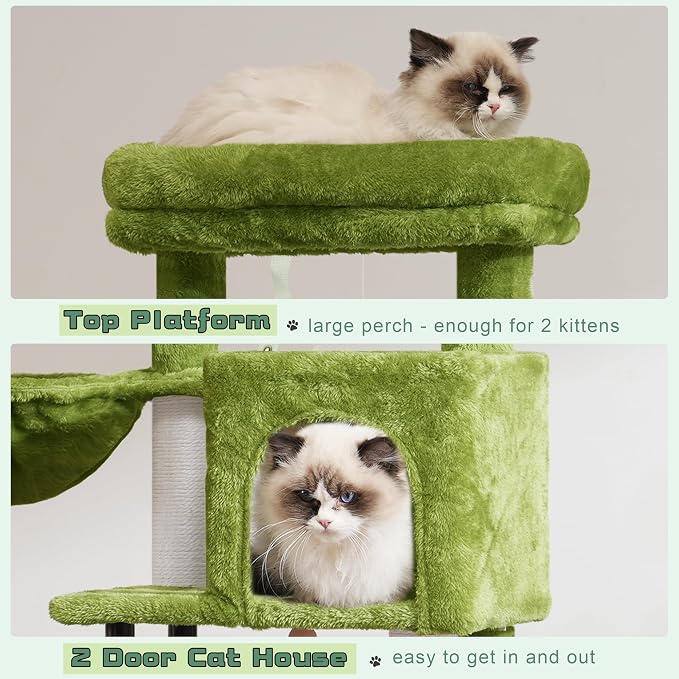 Cat Tree, Cat Tower for Indoor Cats, 43.3 inch Cat Tree Tower - Image 4