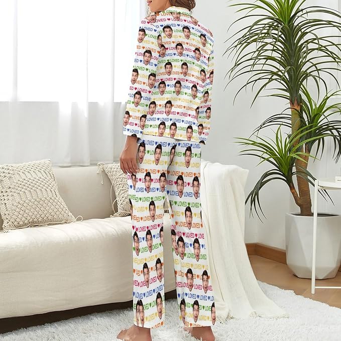 Custom Face Pajamas for Women Men, Personalized Dog Cat Pet Pajamas Set - Image 3