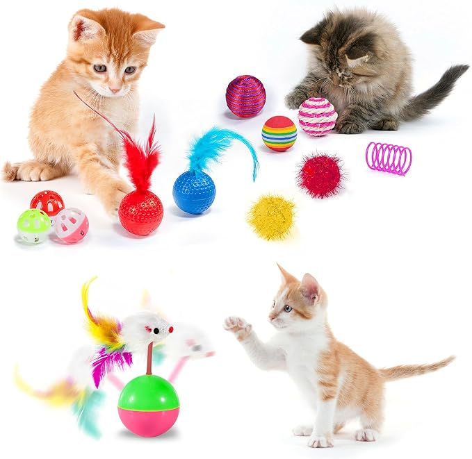 AILUKI 35 PCS Cat Toys Kitten Toys Assortments, Variety Catnip Toy Set - Image 3