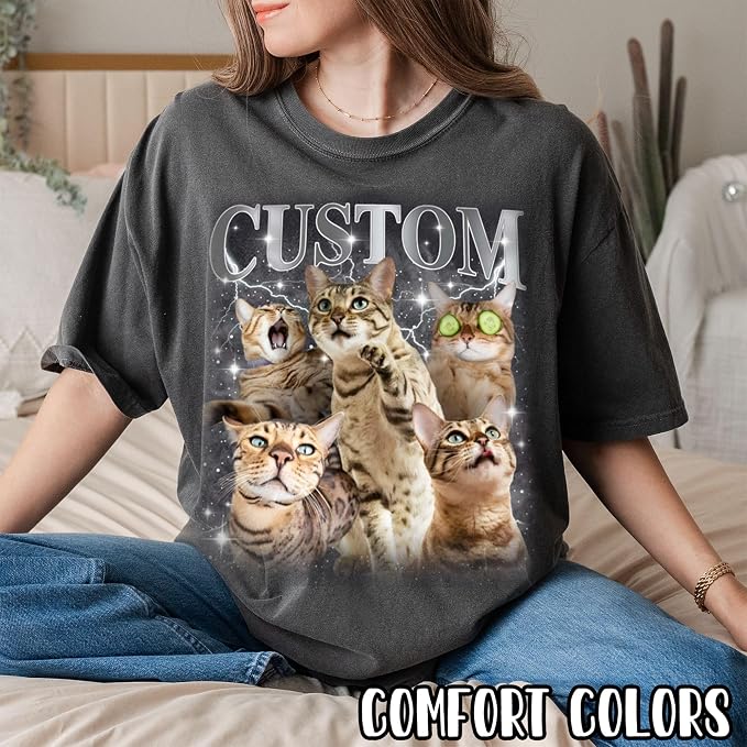 Custom Dad Shirt Personalized Picture T-Shirt - Image 5