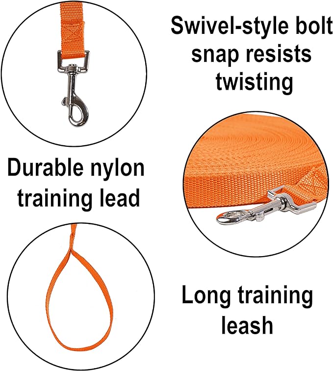 Hi Kiss Dog/Puppy Obedience Recall Agility Lead - 15ft 20ft 30ft 50ft 100ft - Image 3