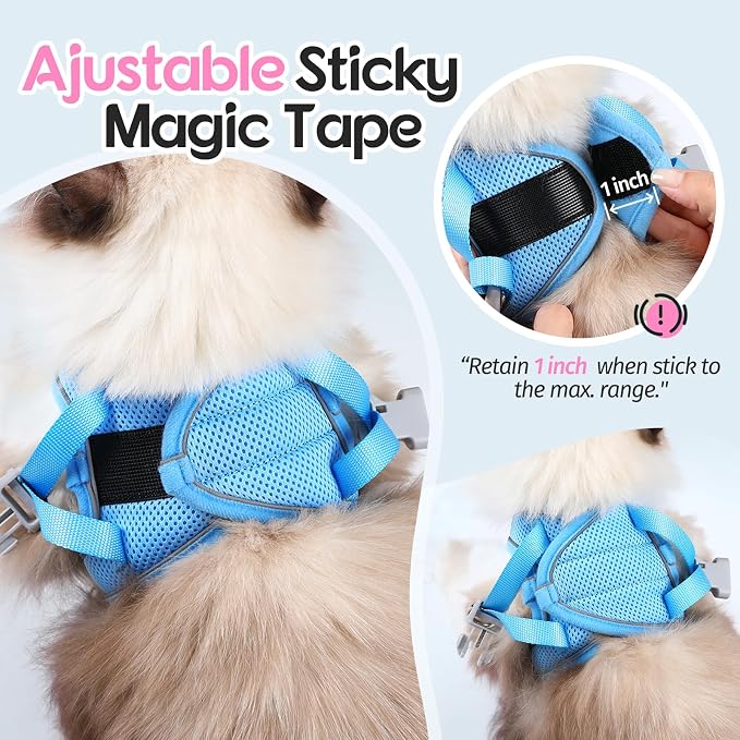 Dooradar Cat Harness and Leash Set, Escape Proof Lightweight Kitten Harness - Image 3
