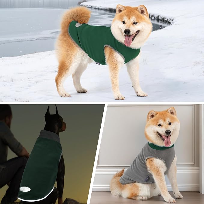 cyeollo 2 Pack Fleece Dog Sweater Sweatshirt - Image 5