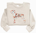 Brittany Dog Lover Personalized Sweatshirt, Custom Name Floral Pet Owner Apparel by Unknown