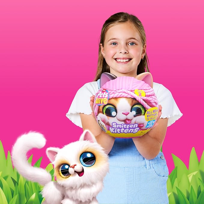 Pets Alive Smitten Kittens Series 2 by ZURU – Interactive Plush Cat Toy - Image 3