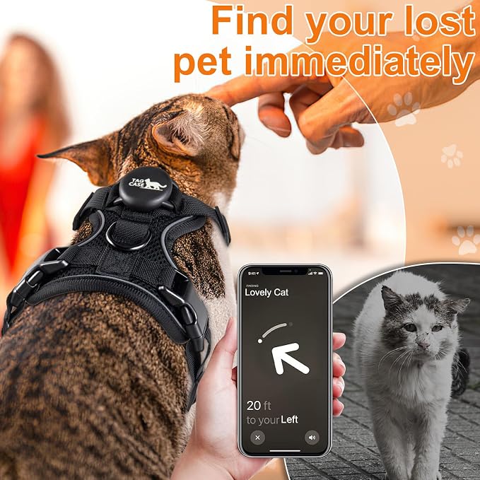 Cat Harness and Leash for Walking, Airtag Cat Harness and Leash Set - Image 4