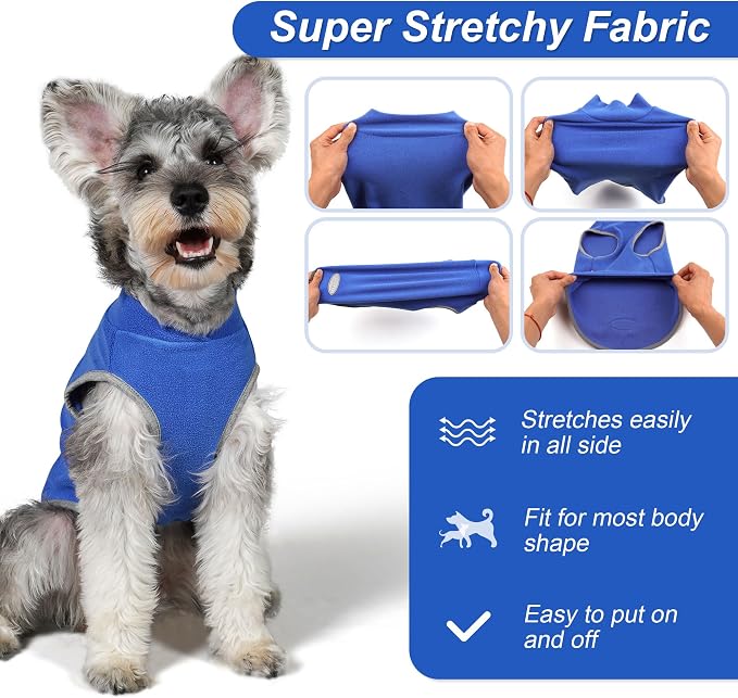 cyeollo 2 Pack Fleece Dog Sweater Pullover Dog Sweatshirt Reflective - Image 9