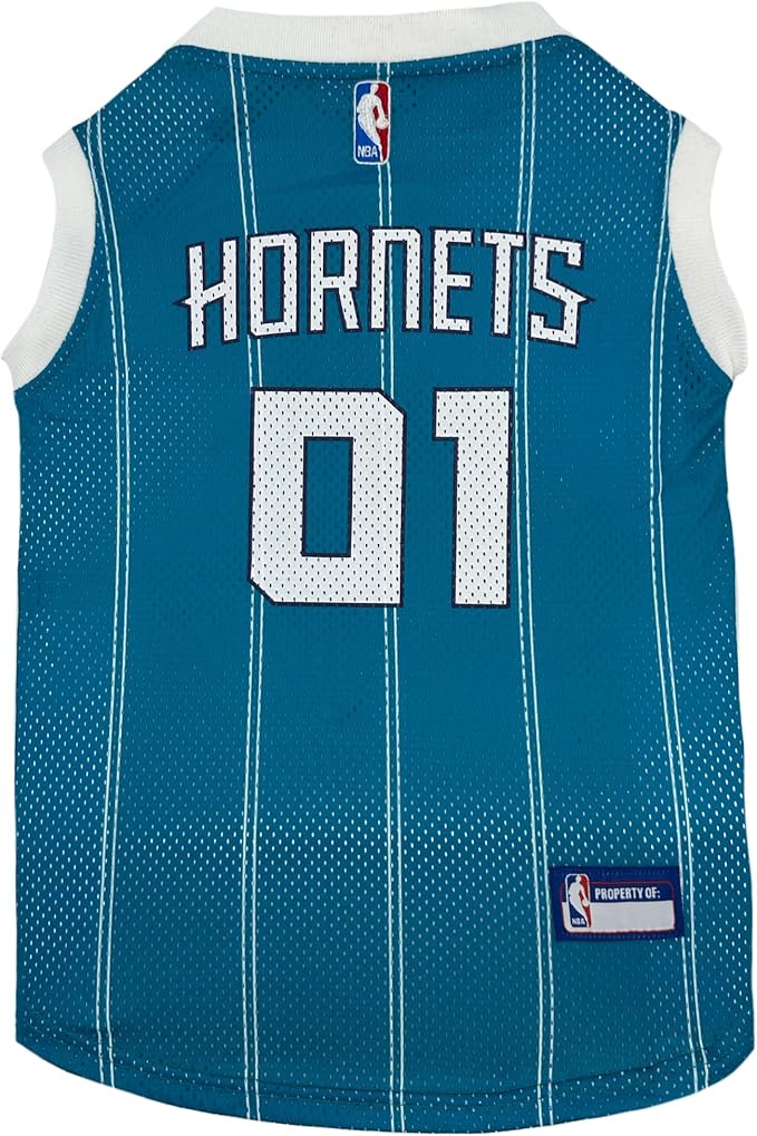 Pets First NBA Charlotte Hornets Dog Jersey, Medium- Tank Top Basketball Pet by PETSFIRST