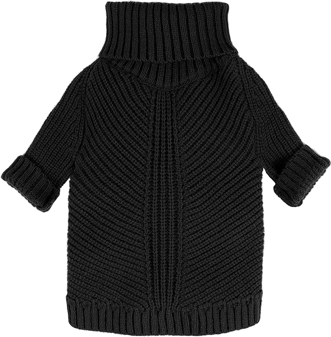 Fitwarm Dog Turtleneck Sweater, Thermal Knitted Pet Coat, Dog Winter Clothes by Fitwarm