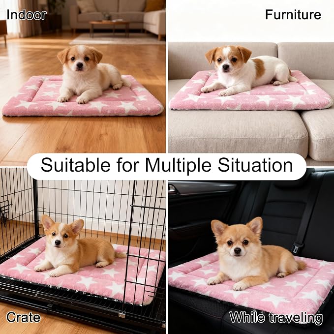 Washable Dog Bed Plush Orthopedic Outdoor Crate Mat - Image 6