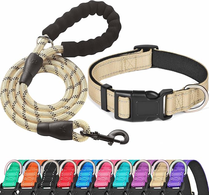 Reflective Dog Collar Padded by ladoogo