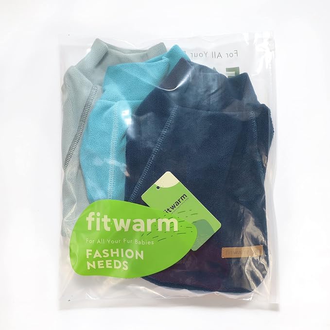 Fitwarm 3 Pack Classic Fleece Dog Sweater, Turtleneck Dog Sweatshirt, Dog - Image 8