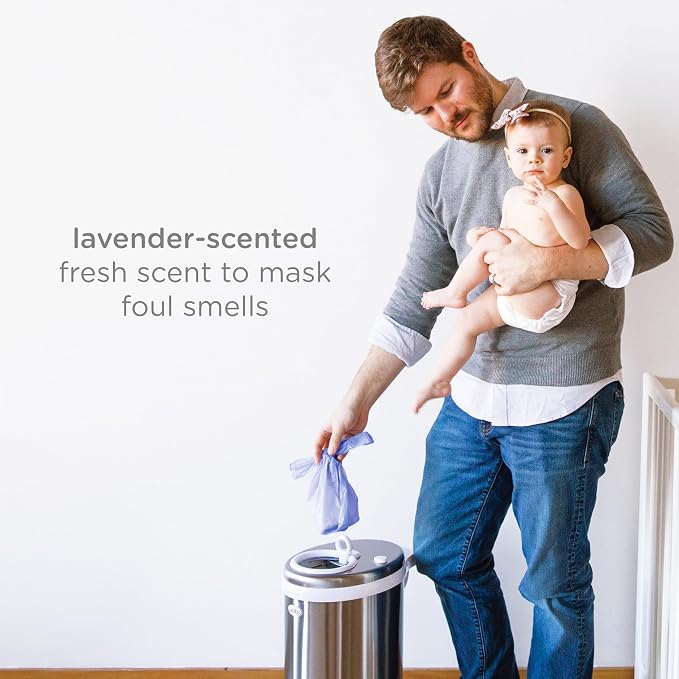 Ubbi Disposable Diaper Sacks, Lavender Scented, Easy-To-Tie Tabs, Diaper - Image 5