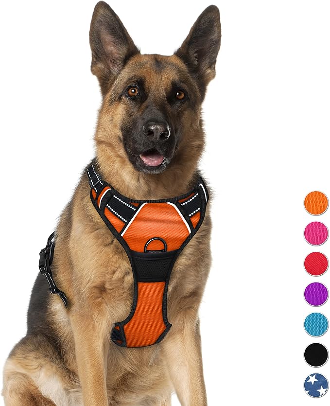 BARKBAY No Pull Dog Harness Large Step in Reflective Dog Harness by BARKBAY