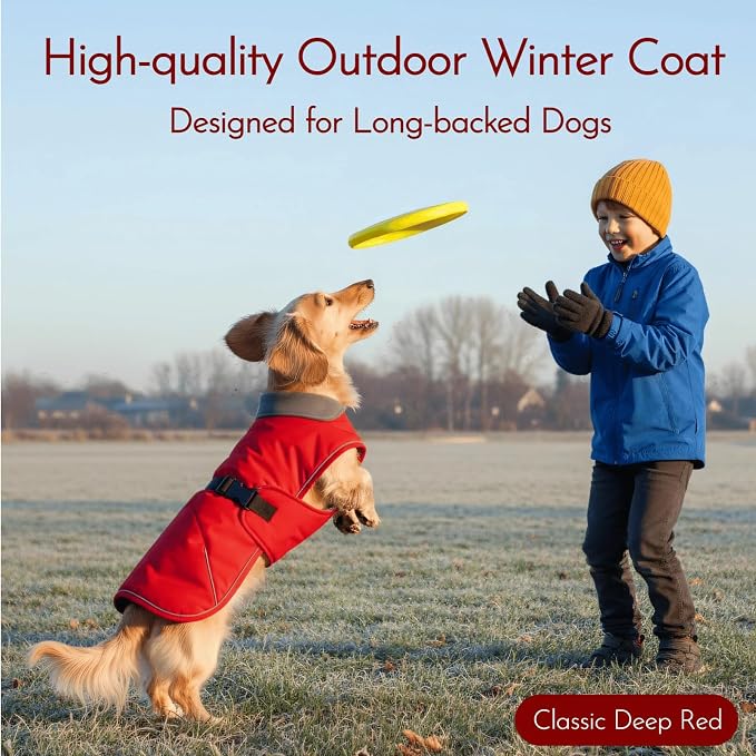 Tiny Dachshund Coat with Warm Fleece Lining, Mini Weiner Vest Jackets, - Image 7