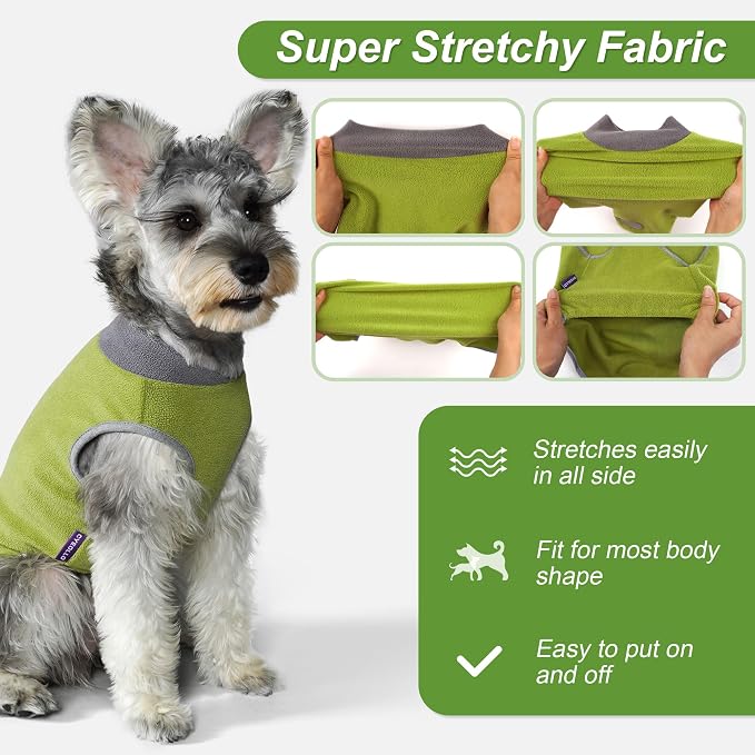 cyeollo 2 Pack Dog Sweater Fleece Vest Dog Sweatshirt Reflective Lightweight - Image 8