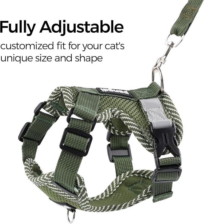 Cat Harness and Leash Escape Proof Small Kitten Harness Abyssinian Cat Vest - Image 4