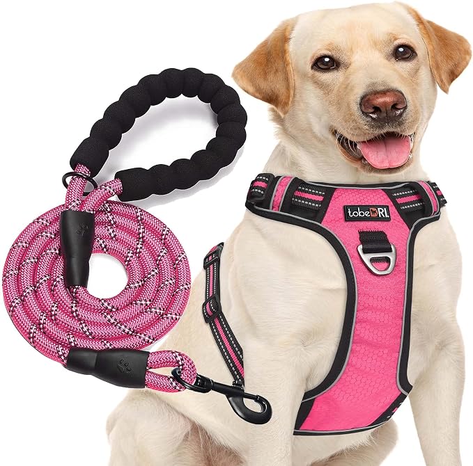 No Pull Dog Harness Adjustable Reflective Oxford Easy Control Medium Large Dog by tobeDRI