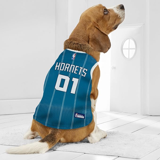 Pets First NBA Charlotte Hornets Dog Jersey, Medium- Tank Top Basketball Pet - Image 3