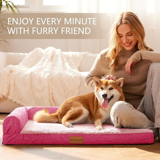 Patas Lague Orthopedic XL Dog Bed Large Sized Dog 42''X28'', Waterproof L - Image 2