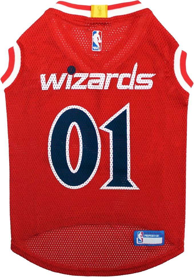Pets First NBA WASHINGTON WIZARDS DOG Jersey, Medium by PETSFIRST