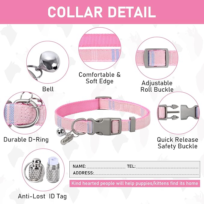 GAMUDA Small Dog Harness Collar and Leash Set, Step in No Chock No Pull Soft - Image 4