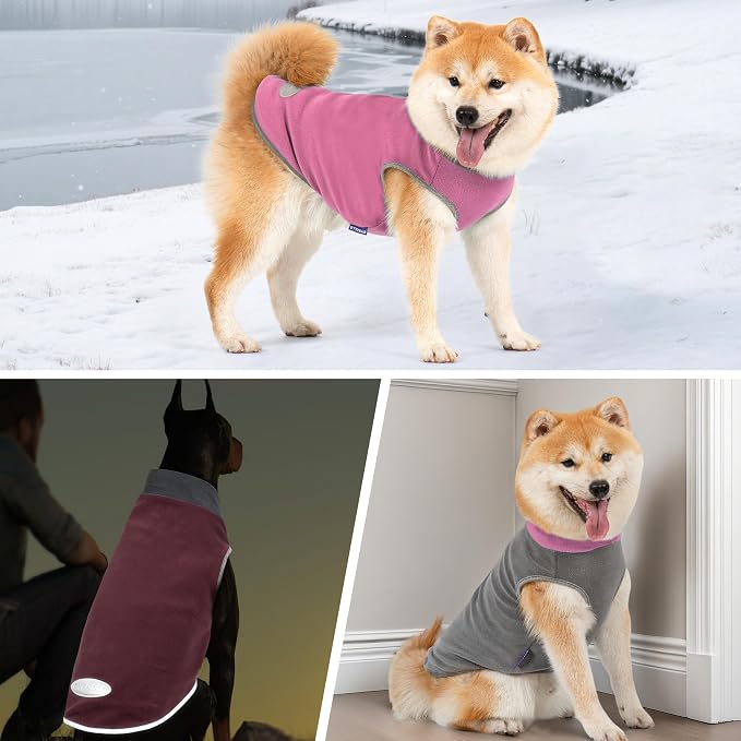 cyeollo 2 Pack Dog Sweaters for Small Dogs Lightweight Stretchy Fleece Vest - Image 5