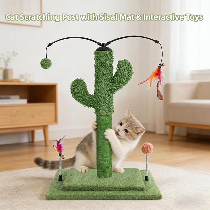 YUNIQUE Cactus Cat Scratching Post - Image 8
