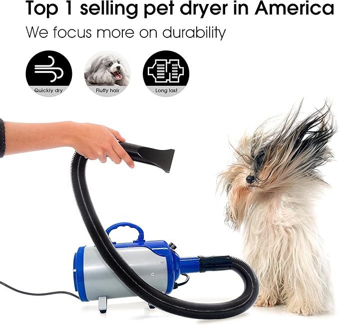 SHELANDY Groomer Partner Pet Hair Force Dryer Dog Grooming Blower - Image 2