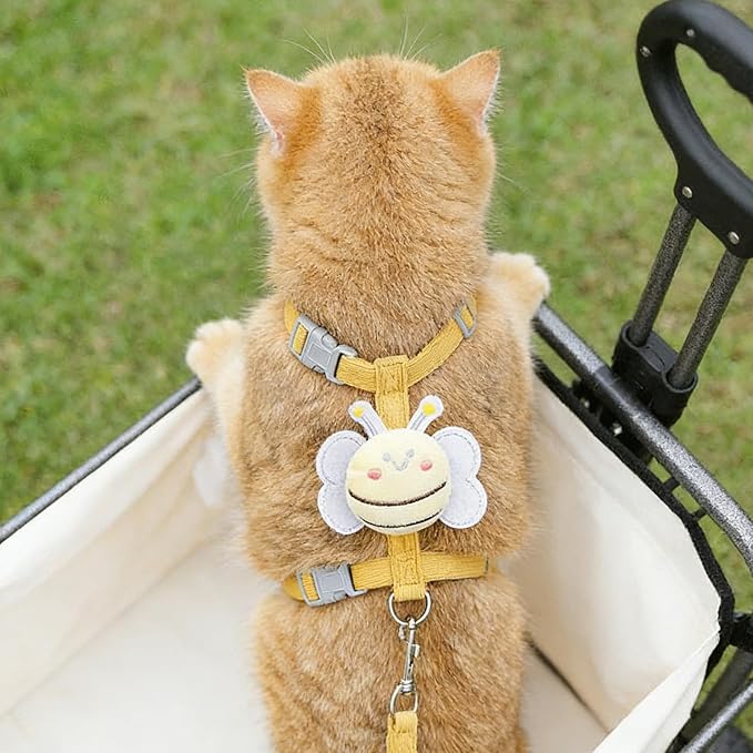 Cat Harness and Leash Set for Outdoor Travel Walking Escape Proof Soft Safe - Image 9