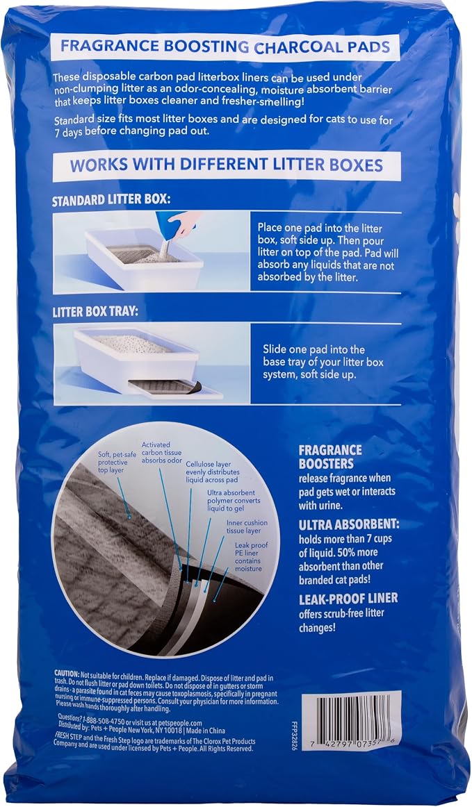Fresh Step Charcoal Litter Box Pads - Image 3