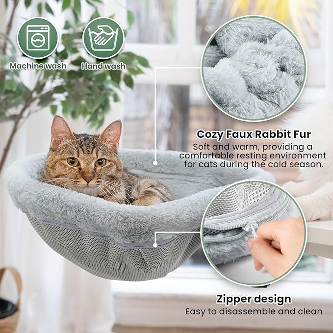 Cat Desk Bed - One-Click Folding, Sunken Design & Space-Saving Semi-Circular - Image 5