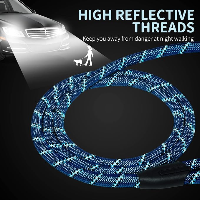 Long Dog Leash for Training 30Ft-Reflective Nylon Rope - Image 3