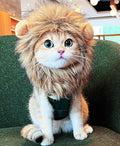Lion Mane Wig for Cat, Funny Pet Cat & Puppy Costumes for Halloween & Christmas by PenVinoo