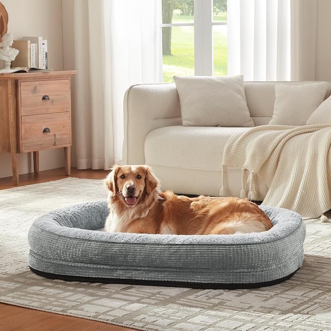JOEJOY Orthopedic Dog Beds Large Sized Dog, XL Egg-Crate Memory Foam Pet Couch - Image 7