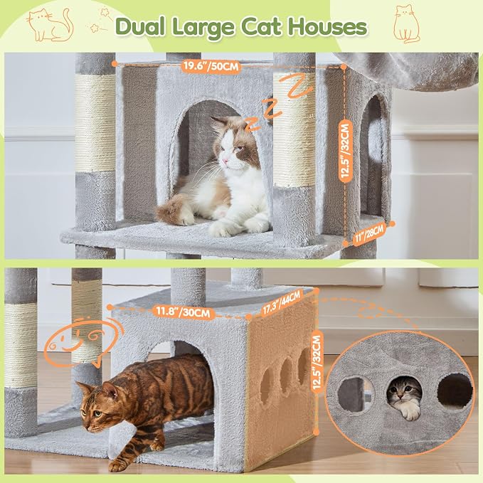 Taoqimiao 72 Inch Cat Tree, XXL Cat Tower - Image 5