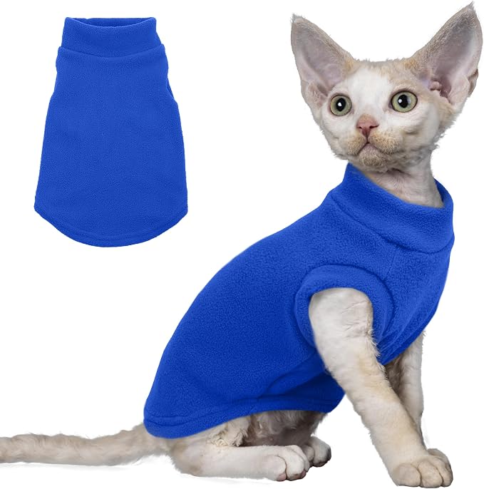PUMYPOREITY Cat Sweater, Warm Kitten Clothes, Fleece Winter Coat by PUMYPOREITY