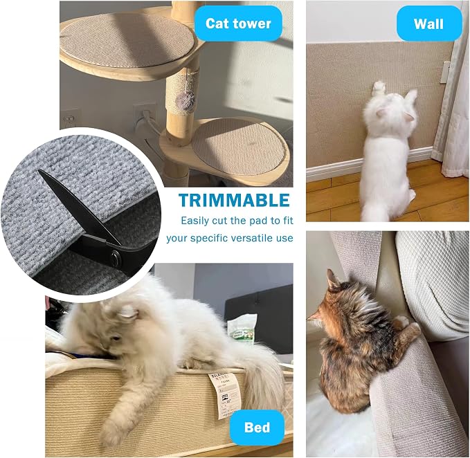 Self Adhesive Cat Scratch Mat to Protect Furniture, 16 x 78 in, Couch Protector - Image 6