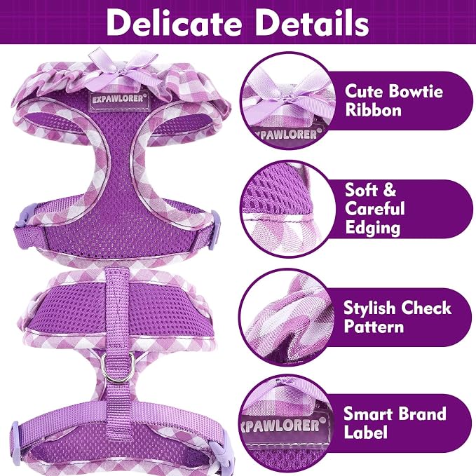 EXPAWLORER Cute Dog Harness and Leash Set - Image 3