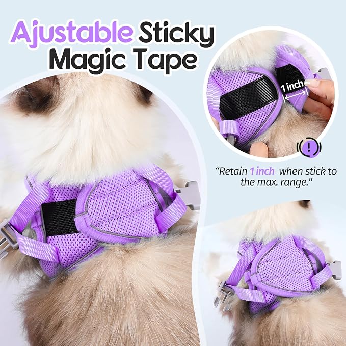 Dooradar Cat Harness and Leash Set, Escape Proof Lightweight Kitten Harness - Image 3