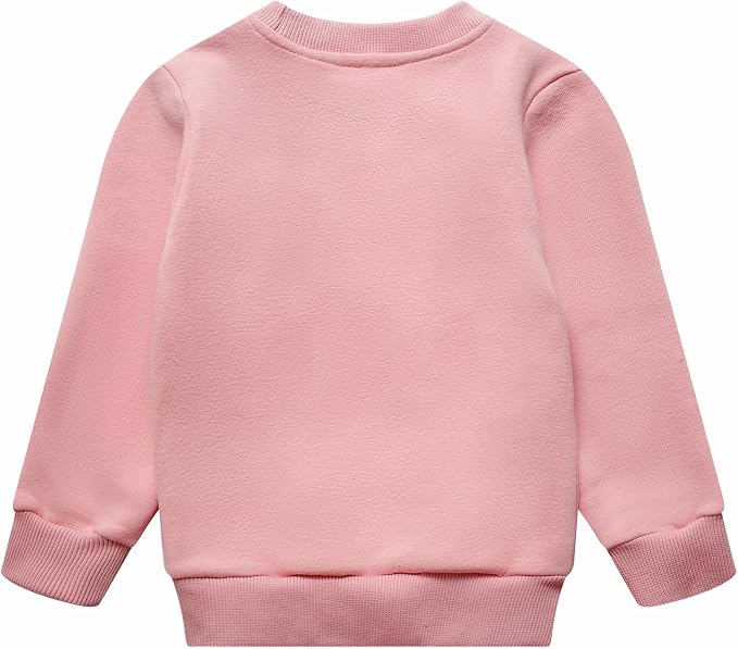 RETSUGO Toddler Baby Girls Sweatshirts Casual Pullover Crewneck Winter Long - Image 3