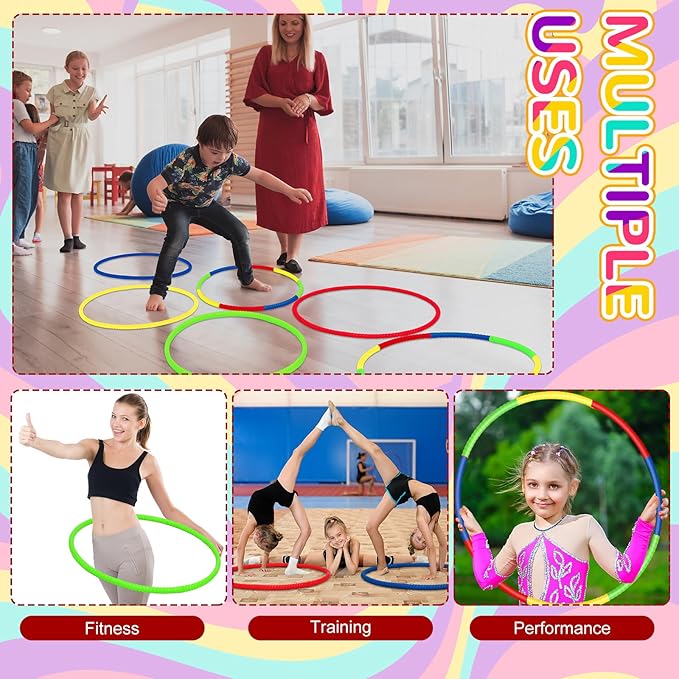 Sratte 12 Pcs Toy Hoop for Kid - Image 5