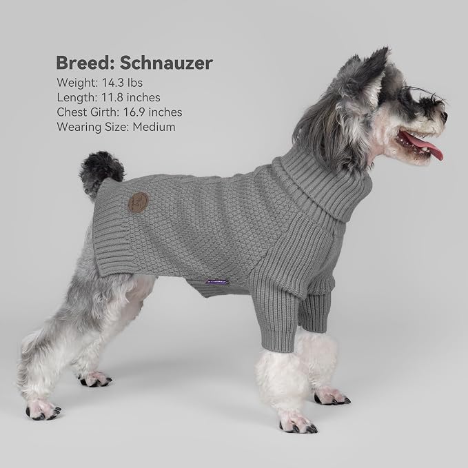 cyeollo Dog Sweaters Turtleneck Knitted Sweater - Image 2