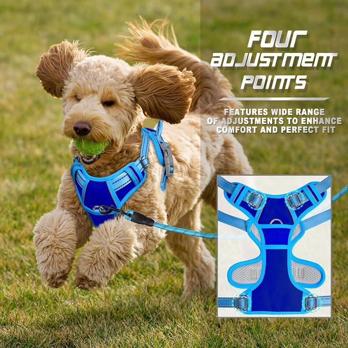 BARKBAY No Pull Dog Harness Front Clip Heavy Duty Reflective Easy Control Handle - Image 6