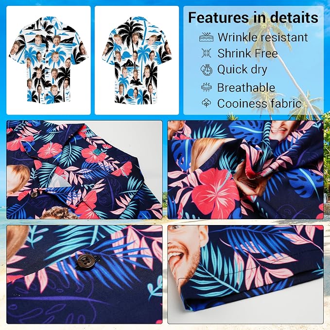 Custom Hawaiian Shirt with Face - Image 7