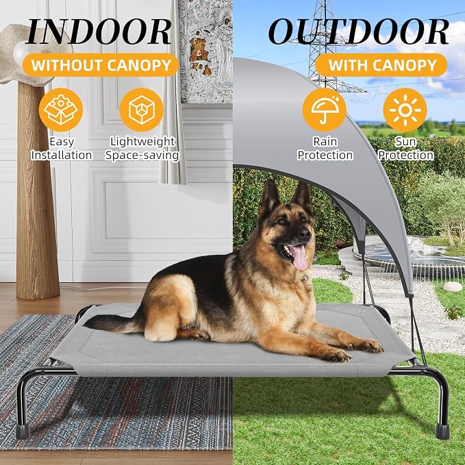 Simple Trending Raised Dog Bed for Large Dogs - Image 4