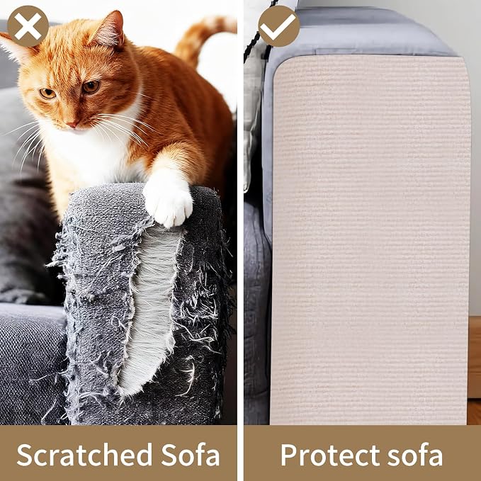 78.7"x15.8" Cat Scratch Mat, Adhesive Cat Scratch Pad - Image 4