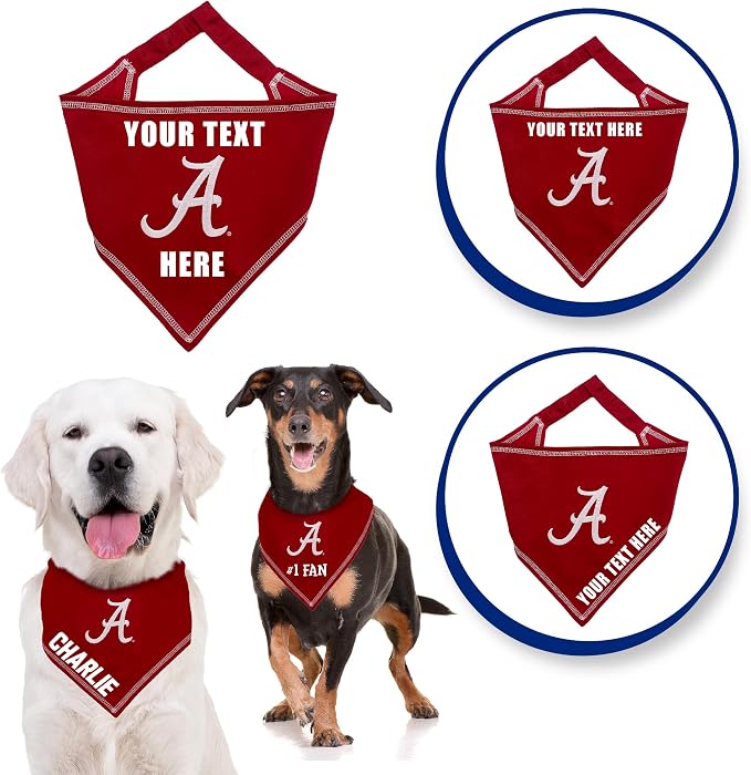 NCAA Alabama Crimson Tide Personalized Tie Bandana - Image 2