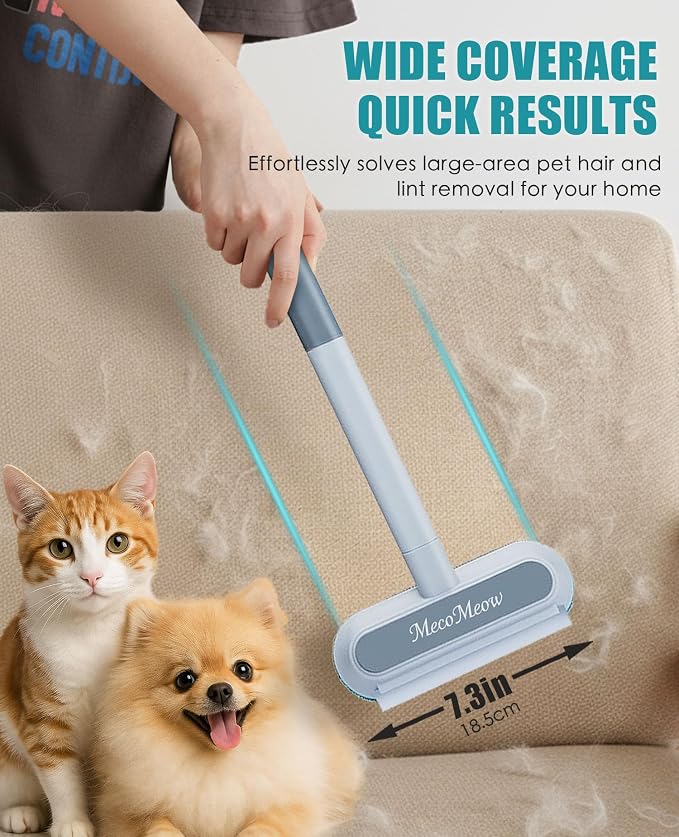 Pet Hair Removal Brush for Couch, Washable Lint Cleaner for Dog and Cat Hair - Image 2