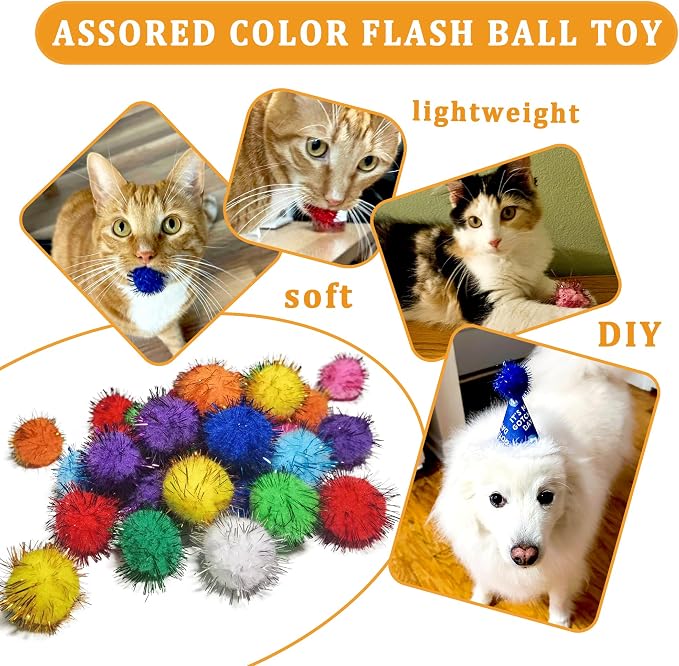 100Pcs Cat Toys Assortment for Indoor Cats, Interactive Kitten Toys Variety Pack - Image 4